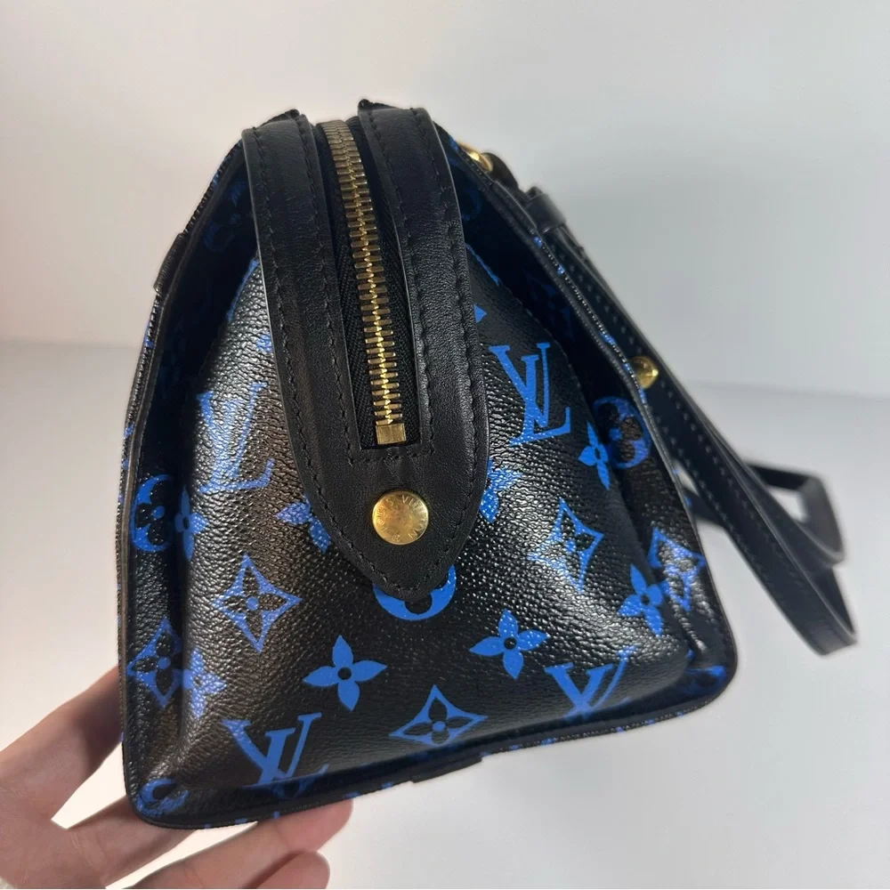 Louis Vuitton Colored Monogram Speedy Amazon PM Blue Black - Picture 8 of 15